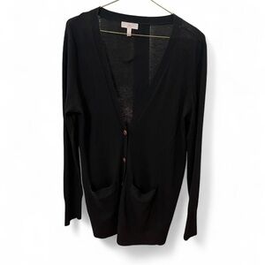 Vintage Joie cashmere merino wool oversized v-neck cardigan S